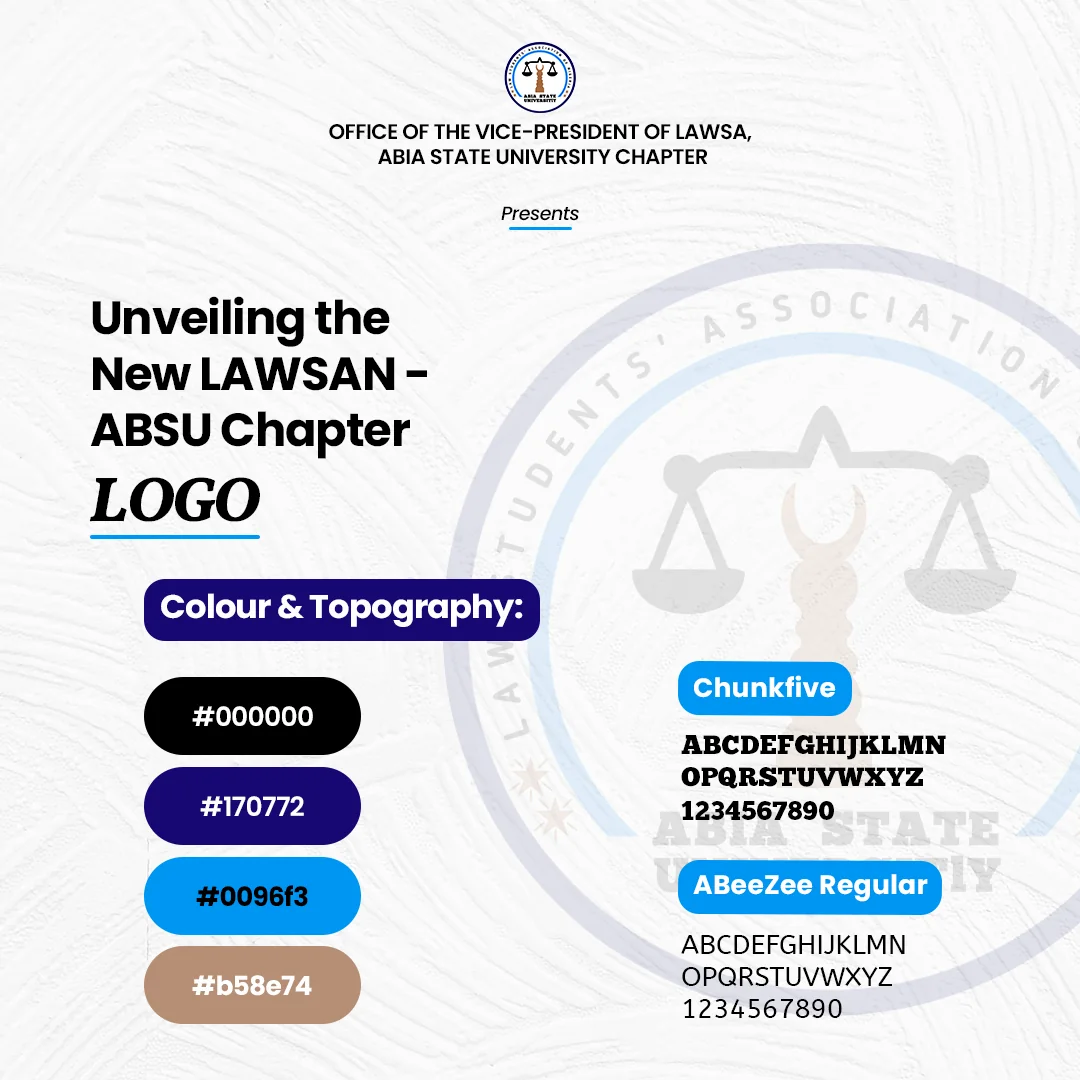 LAWSAN ABSU Color Palette and Typography System