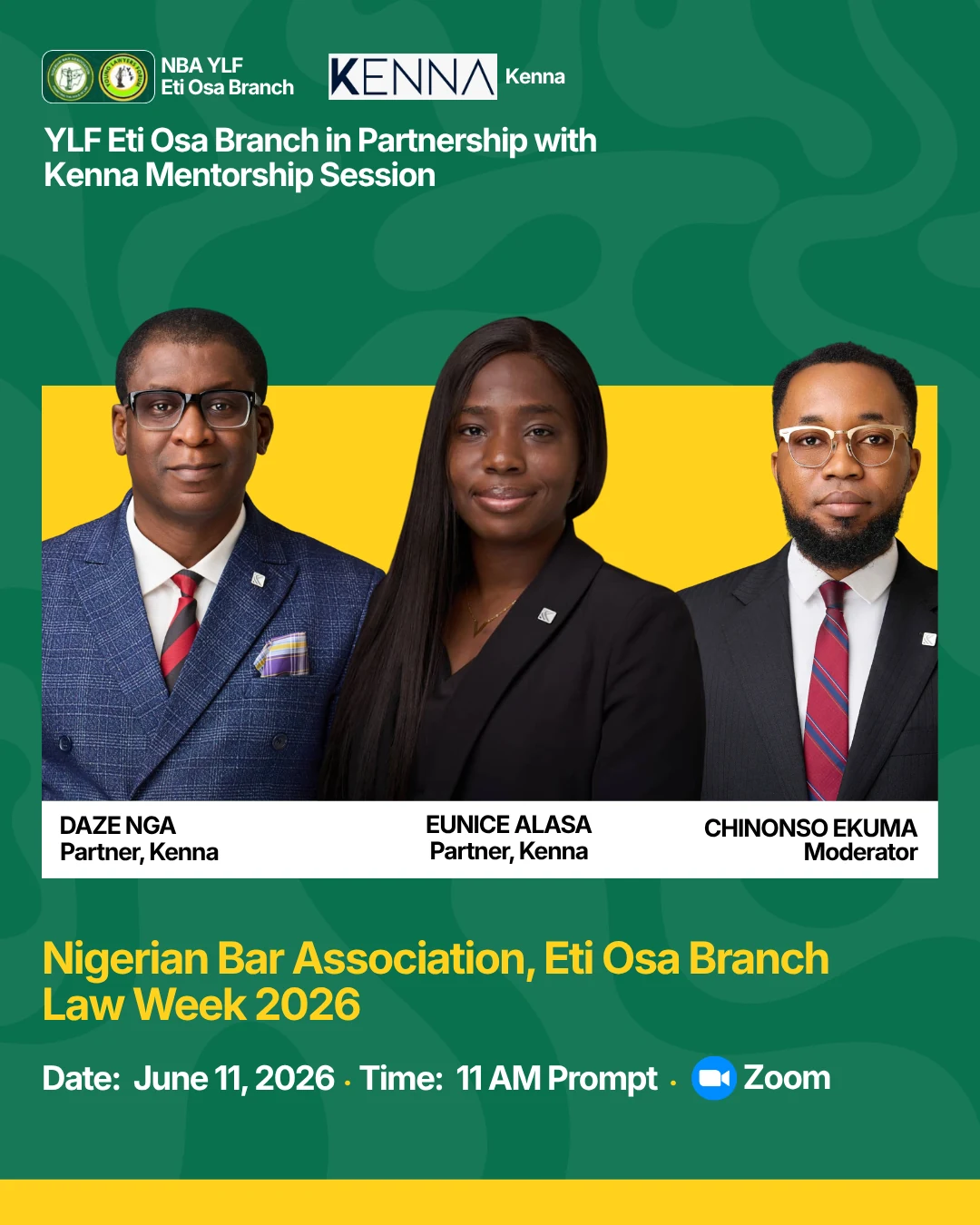 NBA Eti-Osa Law Week 2026 Mentorship & Young Lawyers Summit