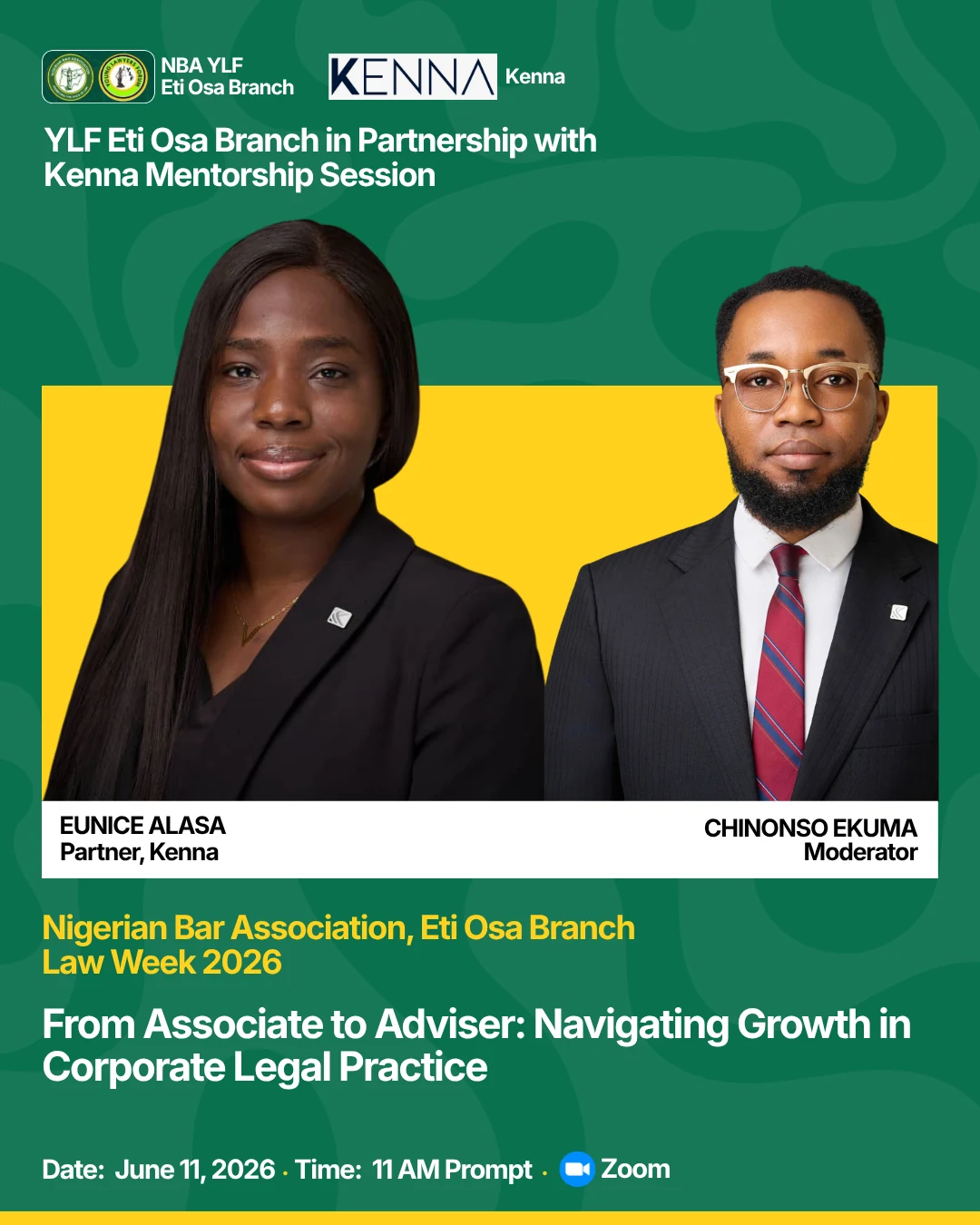 NBA Eti-Osa Law Week Technical Session Schedule